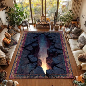 3D Rug, Illusion Rug, Optical Illusion Rug, Deep Hole Rug, 3D Huge Crack, 3D Design Rug, 3D Area Rug, Non Slip Rug, Housewarming Gift