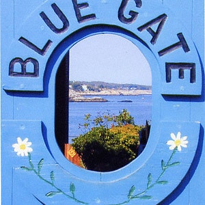 ROCKPORT BLUE GATE Seascape Doorway Matted 8x10&quot; Photo Print