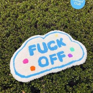Handmade Tufted Wool-Blend Rug: Funny Home Decor, Inside Joke Gift