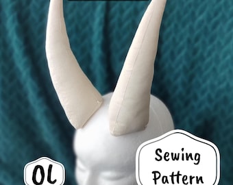 Horn Cosplay Sewing Pattern BG3 Tiefling "Cania Lances"