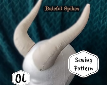 BG3 Tiefling Horns: Baleful Spikes Cosplay Sewing Pattern