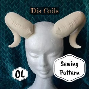 Horn Cosplay Sewing Pattern BG3 Tiefling &quot;Dis Coils&quot;