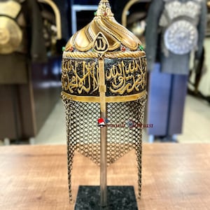 Miniature Kelime-i Tevhid Helmet - Ottoman Helmet - Decorative items - Turkish Gift