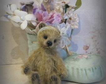 Patrón de costura para osito de peluche de mohair: miniatura articulada de 8,25 cm (patrón en PDF)