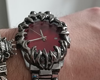 Gothic Style Opium Watch With Solid Stainless Steel Claws Very