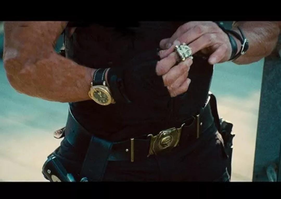 Bague Chevalière The Expendables Sylvester Stallone - Collector Rare En Acier Inoxydable