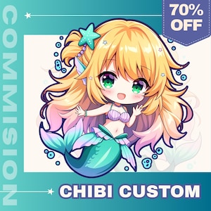 Chibi-illustratie, aangepaste chibi-anime, chibi-personage, schattige chibi-commissie, chibi-anime, fanart-chibi, chibi vtuber, chibi-personage