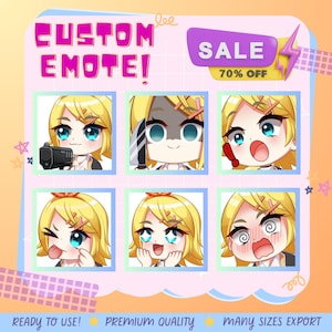 Hochwertige Custom Premium Twitch Emotes | Twitch Emoji für Streamer | youtube, Twitch, Discord | Süßer Chibi im Anime Stil