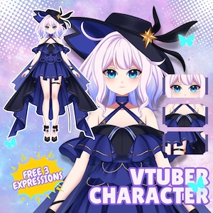 Aangepast Vtuber-model Live2d-commissie | Vtuber-model dames en heren | Vtuber-ontwerp | Vtuber-tuigage | Live2d Vtuber-model | Vtuber-item