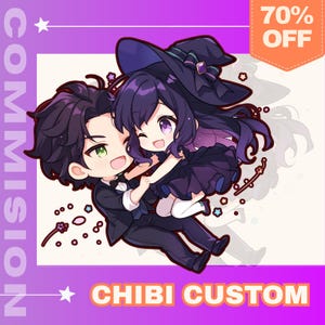 Chibi Illustration, Custom Chibi Anime, Chibi Character, Cute Chibi Commission, Chibi Anime, Fanart Chibi, chibi vtuber, chibi character