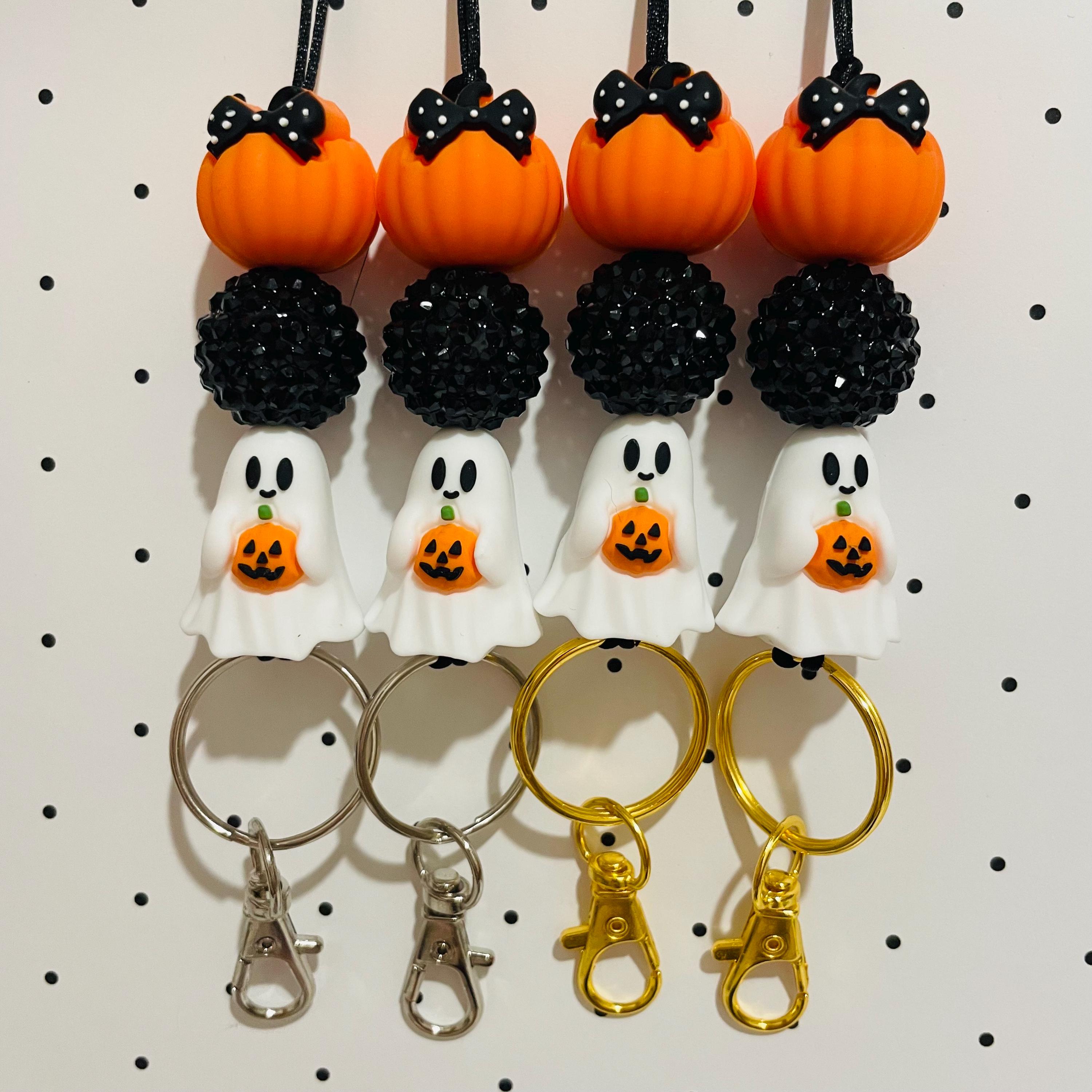 Halloween Pumpkin & Ghosts Lanyard With Breakaway Safety Clip - Wide 20mm Festive Neck Strap - View #3
