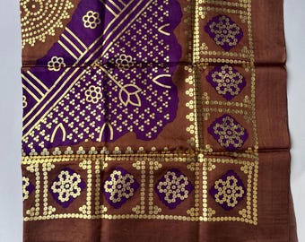 Bufanda Shaash de seda brillante: diseño somalí Biriq Banadiri