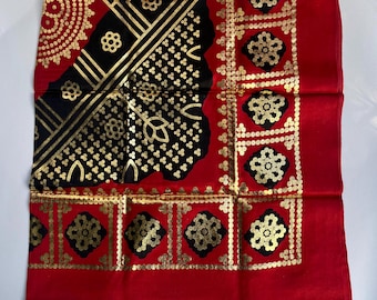 Bufanda Shaash de seda brillante: diseño somalí Xamar Banadiri