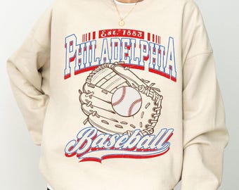 Philadelphia Baseball Sweatshirt, Philadelphia Baseball 90s Style Shirt, Philadelphia Game Day, Throwback Philadelphia Shirt, Baseball Mom