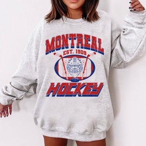 Montreal Hockey Sweatshirt, Hockey Team Shirt, Montreal NHL Shirt, Gameday Sweatshirt, Retro Montreal Hockey Fan Shirt, Hockey Mom