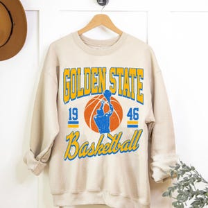 Golden State Basketball Graphic Shirts, Retro 90s Basketball Sweatshirt, Golden State Fans Tee Gifts, Basketball Game Day, Golden State Team