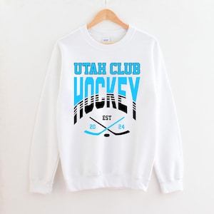 Vintage Utah Club Hockey Sweatshirt, Hockey Team Shirt, Utah Club NHL Shirt, Gameday Sweatshirt, Retro Utah Hockey Fan Shirt