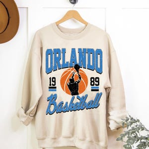 Orlando Basketball Graphic Shirts, Retro 90s Basketball Sweatshirt, Orlando Fans Tee Gifts, Basketball Game Day Sweatshirt, Orlando Team