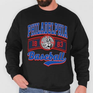 Retro Philadelphia Baseball 90s Style Sweatshirt, Baseball Team Shirt, Philadelphia Game Day Tee, Throwback Philadelphia Shirt, Baseball Mom