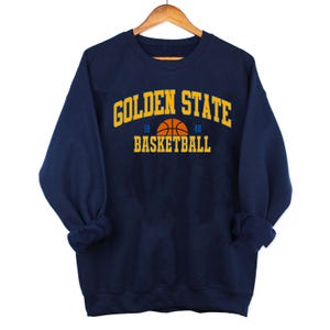 Vintage Golden State Basketball Sweatshirt, Gameday Basketball Shirt, Retro Style Golden State Basketball Sweatshirt, Golden State Fan Gifts
