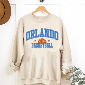 Vintage Orlando Basketball Sweatshirt, Gameday Basketball Shirt, Retro Style Orlando Basketball Sweatshirt, Orlando Basketball Fan Gifts
