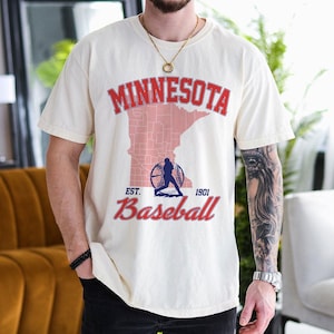 Minnesota Baseball Shirt, Retro Minnesota Baseball 90s Style Shirt, Minnesota Game Day Tee Gift, Throwback Minnesota Shirt, Baseball Mom Tee