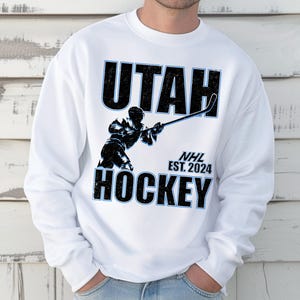 Vintage Utah Hockey Sweatshirt, Hockey Team Shirt, Utah NHL Shirt, Gameday Sweatshirt, Utah Hockey Fan Shirt, Hockey Mom