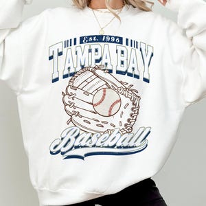 Tampa Bay Baseball Sweatshirt, Retro Tampa Bay Baseball 90s Style Shirt, Tampa Bay Game Day Tee, Throwback Tampa Bay Shirt, Baseball Mom Tee