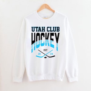 Vintage Utah Club Hockey Sweatshirt, Hockey Team Shirt, Utah NHL Shirt, Gameday Sweatshirt, Retro Utah Hockey Fan Shirt