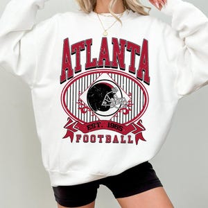 Vintage Atlanta Football 90s Style Sweatshirt, Atlanta Football Shirt, Atlanta Fan Shirt, Sunday Atlanta Football, Game Day Shirt