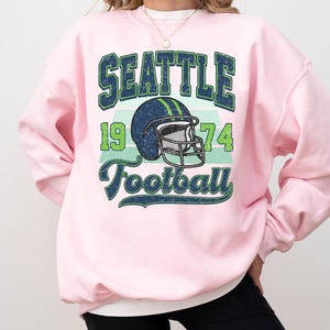 Seattle Football Vintage Style Sweatshirt, Trendy Seattle Football Fan Gifts Shirt, Seattle Game Day Shirts, Trendy Sea Hawk Sweatshirt