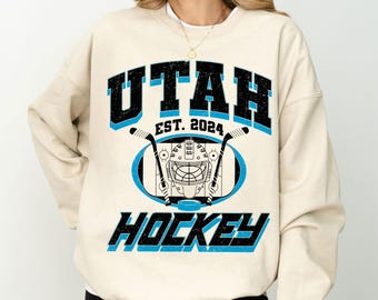Utah Hockey Sweatshirt, Hockey Team Shirt, Utah NHL Shirt, Gameday Sweatshirt, Retro Utah Hockey Fan Shirt, Hockey Mom