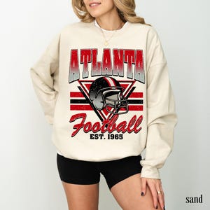 Atlanta Football Vintage Style Sweatshirt, Atlanta Football Shirt, Atlanta Fan Shirt, Sunday Atlanta Football, Game Day Shirt