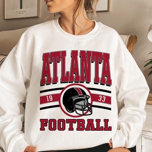 Atlanta Football Retro Style Sweatshirt, Atlanta Football Shirt, Atlanta Fan Shirt, Sunday Atlanta Football, Game Day Shirt