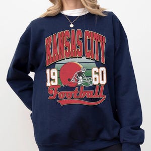 Kansas City Football Vintage 90s Style Shirt, Kansas City Football Crewneck Sweatshirt, Football Shirt, Kansas City Fan Gifts