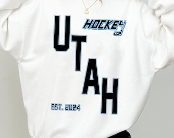Utah Hockey Retro Style Sweatshirt, Hockey Team Shirt, Utah NHL Shirt, Gameday Sweatshirt, Utah Hockey Fan Shirt, Hockey Mom