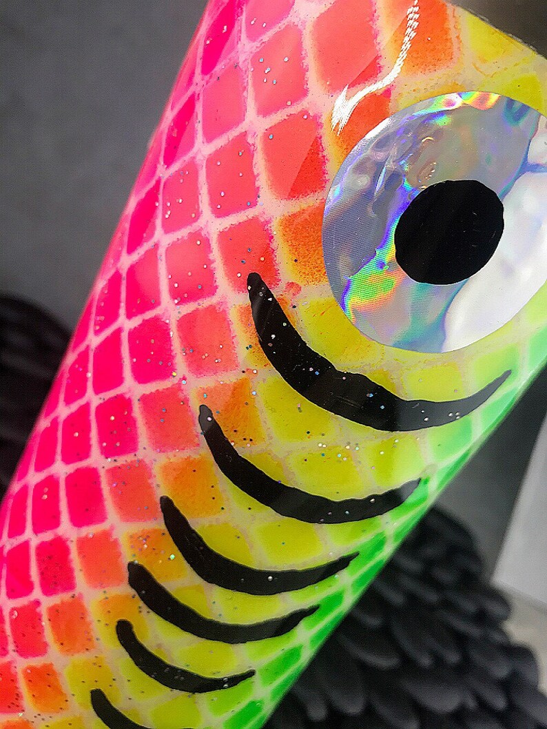 Fluorescent Fishing Lure epoxy tumbler epoxy tumbler fishing Etsy