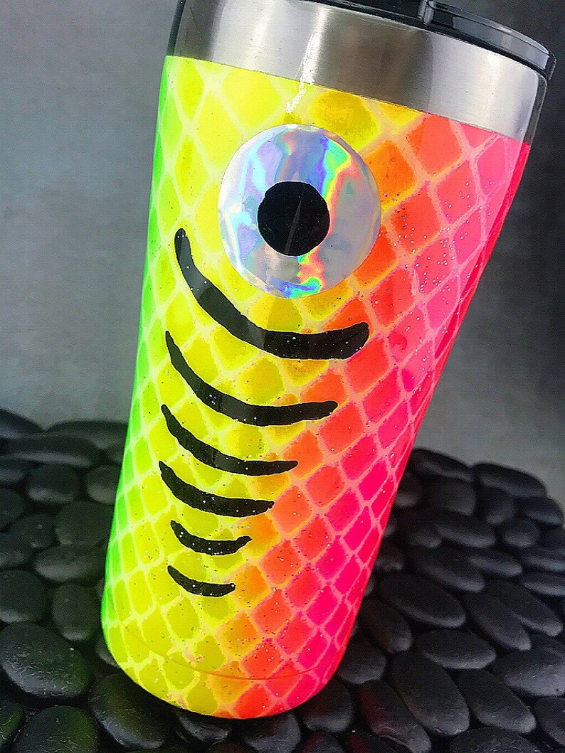 Fluorescent Fishing Lure epoxy tumbler epoxy tumbler fishing Etsy