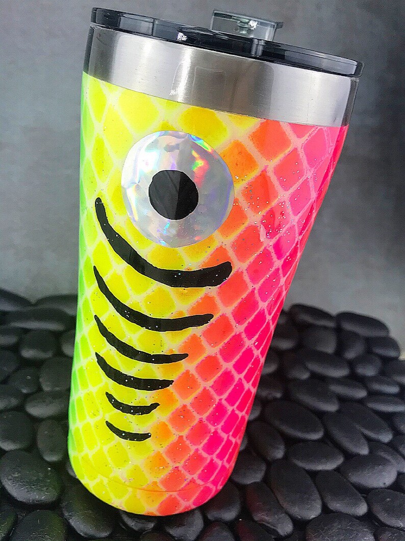 Fluorescent Fishing Lure epoxy tumbler epoxy tumbler fishing Etsy