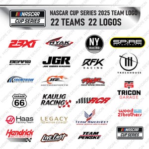 NASCAR Cup Series 2025 Team Logo - vector, svg, eps, editable