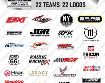 NASCAR Cup Series 2025 Team Logo - vector, svg, eps, editable
