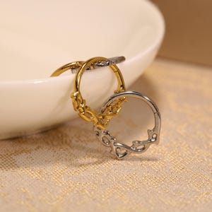16G Stainless Steel Seamless Hinged Segment Clicker Ring Empty Branches Septum Conch Cartilage Nose Ring Septum Ring Helix Piercing Jewelry