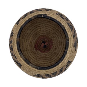 Round Decorative Reed Basket From Botswana - Etsy