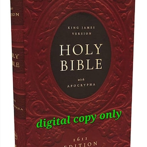 1611 King James Bible with Apocrypha (PDF format)