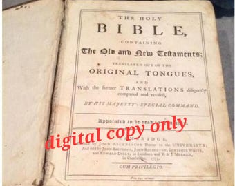 1611年欽定訳聖書の口絵ポスター：強化カラー、美術館品質 - Etsy 日本