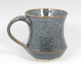 Small Coffee Mug, Hand Crafted Mug, Speckled Blue Mug, Handmade Ceramic Mug, Coffee Mug, Stoneware Mug, Pottery Mug, Wheel Thrown Mug, M015