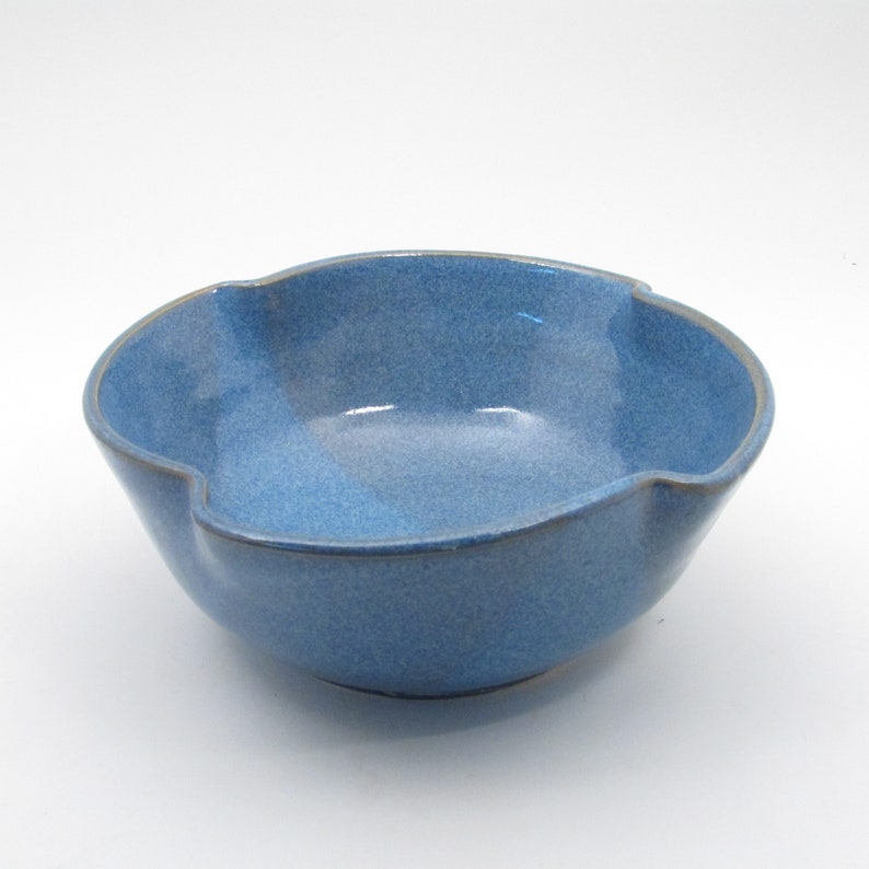 Ceramic Serving Bowl, Unique Serving Bowl, Soup Bowl, Ramen Bowl, Cereal Bowl, Wheel Thrown Bowl, Blue Bowl, Snack Bowl, Salad Bowl, AB1 image 4