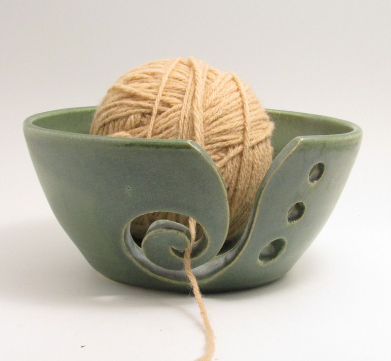 Large Yarn Bowl Yarn Keeper Pottery Yarn Bowl Knitting Etsy