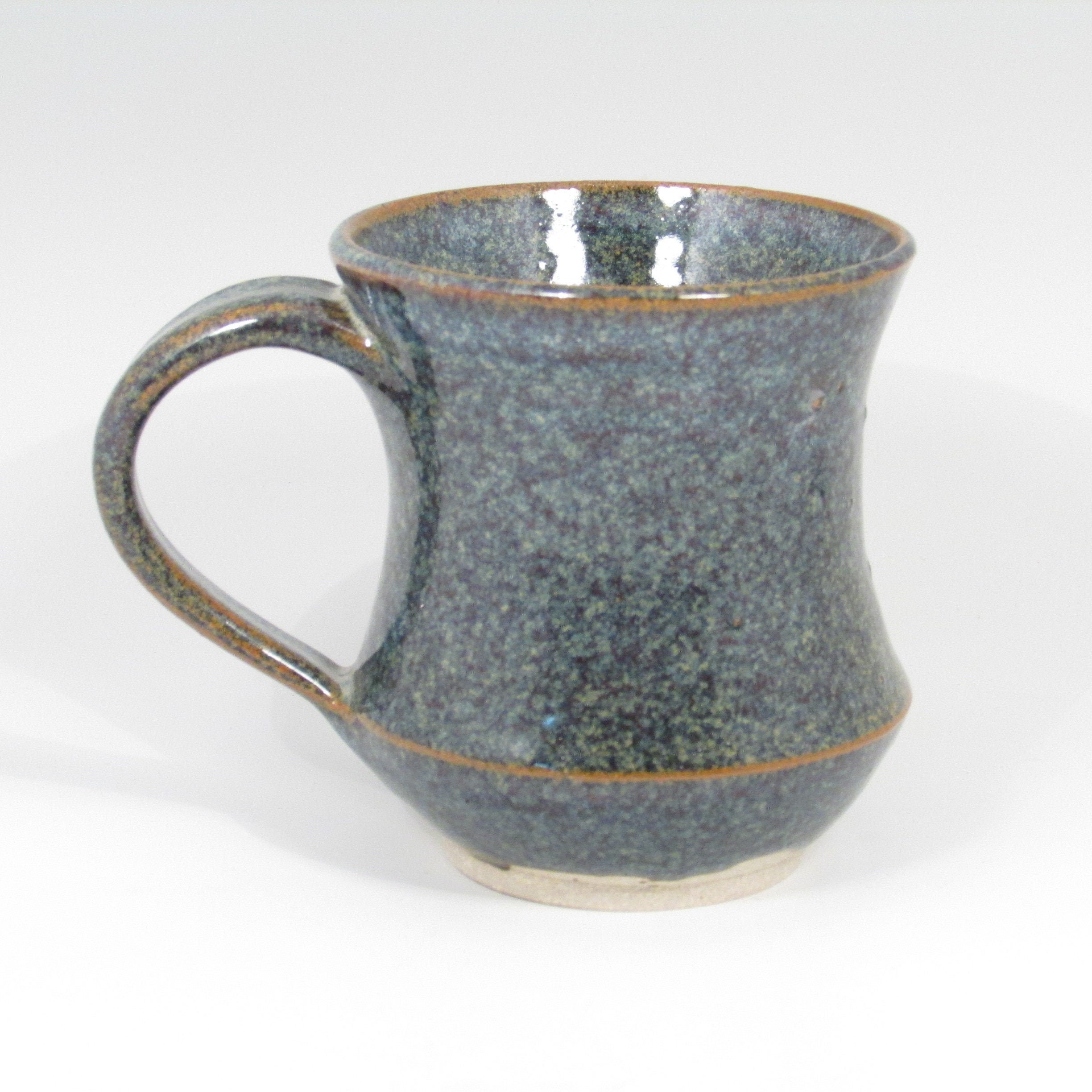 Small Coffee Mug, Hand Crafted Mug, Speckled Blue Mug, Handmade Ceramic Mug, Coffee Mug, Stoneware Mug, Pottery Mug, Wheel Thrown Mug, M015