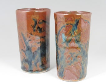 Wheel Thrown Tumbler, Water Glasses, Stoneware Tumbler, Pottery Tumbler, Iced Tea Glasses, High Fired Tumbler, Tumbler Cup, TB6,7 TM5,6